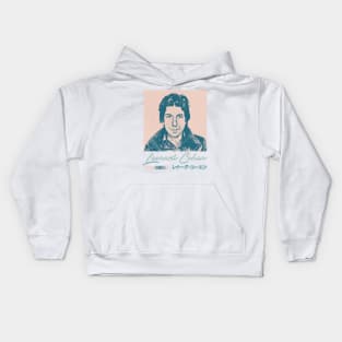 Leonard Cohen // Aesthetic Fan Art Design Kids Hoodie